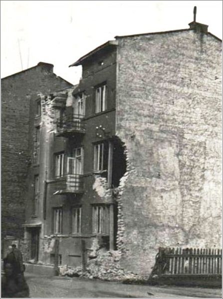 Destroyed home on Krasinski St in Przemysl